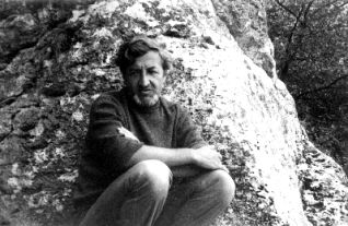 Dr. C. R&atilde;dulescu, near the Casian Cave (Central Dobrogea), 1972.